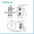 Set doccia incasso Cristallo con soffione inox 20 cm e kit doccia