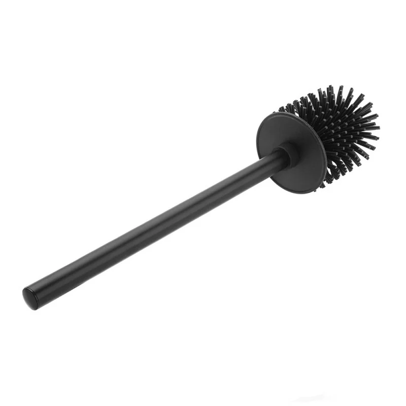 4 Testine Di Ricambio Per Scopino WC – Setole Robuste, Adatte Per Aste Da 12 Mm (Nero)