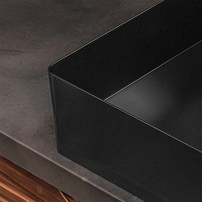 Macinapepe Zassenhaus Ulm In Acciaio Inox E Acrilico - Macinino Da 18 Cm Con Meccanismo In Ceramica Regolabile 6 Livelli, Nero Opaco, Ideale Per Spezie E Sale - 2