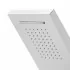 Soffione doccia a sbalzo 22x50 cm cromato in acciaio inox con cascata