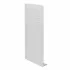 Soffione doccia a sbalzo slim 25x52 cm cromato in acciaio inox