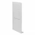 Soffione doccia a sbalzo slim 25x52 cm cromato in acciaio inox con cascata