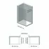 Doccia Walk-In 120 cm trasparente 6 mm profilo cromo H 200 cm Klug