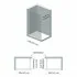 Doccia Walk-In 140 cm trasparente 6 mm profilo cromo H 200 cm Klug