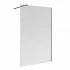 Doccia Walk-In 170 cm trasparente 6 mm profilo nero opaco H 200 cm Klug