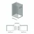 Doccia Walk-In 170 cm trasparente 6 mm profilo nero opaco H 200 cm Klug