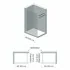 Doccia Walk-In 100 cm trasparente 6 mm profilo cromo H 200 cm Klug