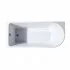 Vasca da bagno angolare lato destro 75x170 cm scarico incluso Corinne 