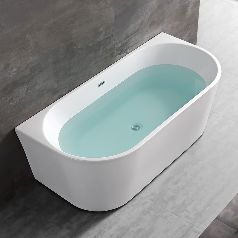 Vasca da bagno a parete 80x170 cm scarico incluso  Arya