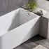 Vasca da bagno angolare lato sinistro 75x170 cm scarico incluso Corinne 