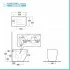 Sanitari filomuro bianco opaco Rimless Rak serie Metropolitan copriwc soft-close