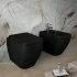 Copriwc originale nero opaco soft-close Rak serie Metropolitan