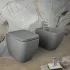 Sanitari filomuro grigio opaco Rimless Rak serie Metropolitan copriwc soft-close