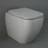 Sanitari filomuro grigio opaco Rimless Rak serie Metropolitan copriwc soft-close