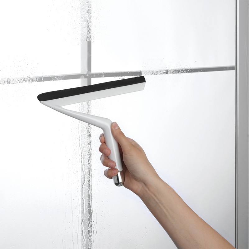 Tergivetro Doccia Spring - Spatola In Gomma Antigraffio Per Vetro | Manico Ergonomico Con Ventosa - Foto 11