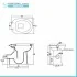 WC bidet combinato per anziani e disabili H 49 cm scarico parete
