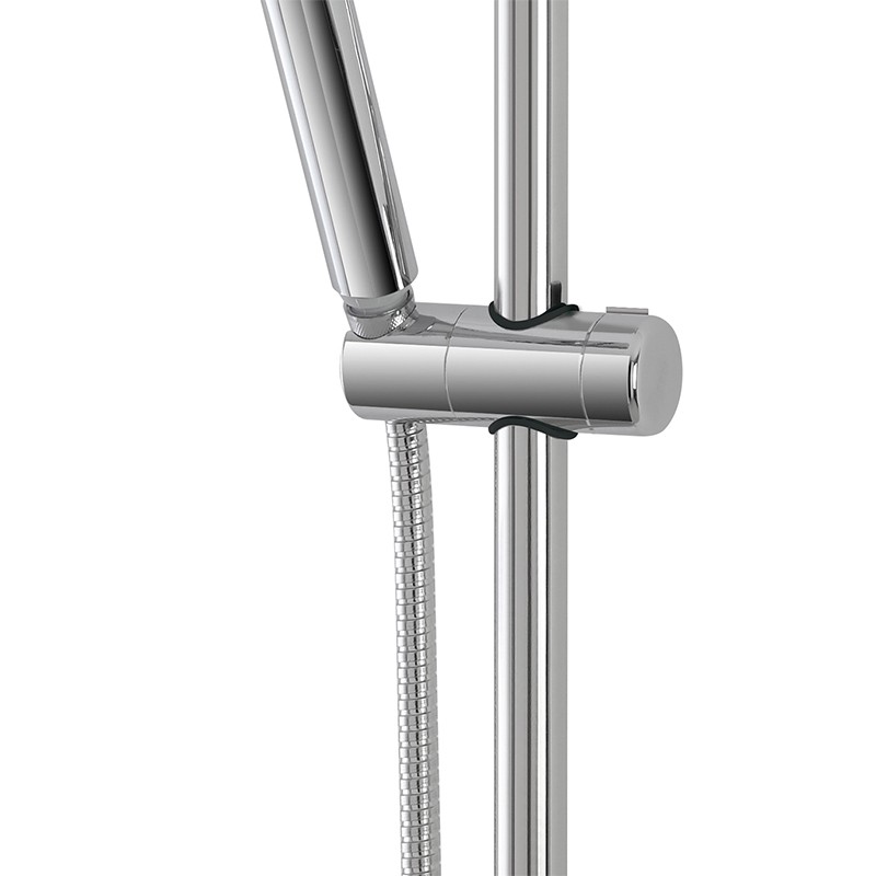 Ricambio Supporto Universale Portadoccetta per Asta Saliscendi Diam. 18 a 25 mm Supporto Universale Portadoccetta per Saliscendi Feridras serie Plus Cromo