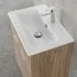 Mobile bagno a terra 60 cm rovere tropea con 2 ante lavabo e specchio  Martha