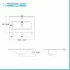 Mobile bagno a terra 60 cm bianco lucido con 2 ante lavabo e specchio  Martha