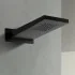 Set doccia incasso Erika nero opaco con soffione doccia a muro inox 22x50 