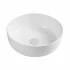 Lavabo da appoggio tondo 33 cm bianco lucido in ceramica  Zelos