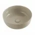 Lavabo da appoggio sabbia tondo 33 cm  in ceramica  Zelos