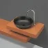 Lavabo da appoggio a ciotola 38,5 cm nero opaco in ceramica  Espeon