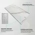 Piatto doccia 80x120 effetto marmo in resina riducibile con canalina Argo