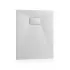 Piatto doccia 80x90 cm bianco effetto pietra in resina riducibile Agorà