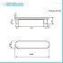 Scaldasalviette elettrico Ness 48 cm bianco lucido 40W in ceramica 