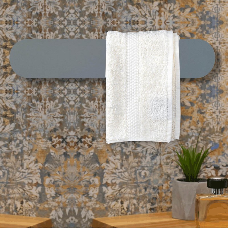 Scaldasalviette elettrico Ness 63 cm grafite opaco 50W in ceramica