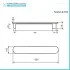 Scaldasalviette elettrico Ness 63 cm resina sabbia 50W in ceramica 