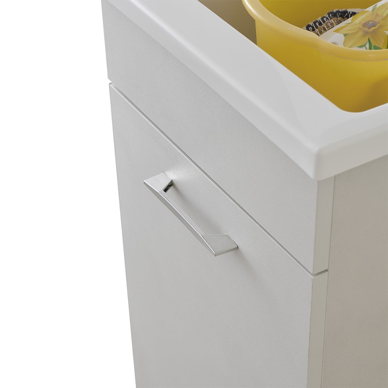 Vasca Lavatoio Negrari 45x50cm In Resina PP - Con Sifone E Piletta, Bianco, Made Italy - Foto 10