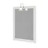 Mobile bagno a terra 85 cm bianco decape con lavabo specchio e lampada Romantica