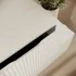 Cassetto sospeso 40 cm bianco opaco con anta cannettata Tevere 