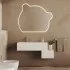 Cassetto sospeso 40 cm bianco opaco con anta cannettata Tevere 
