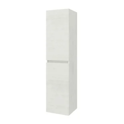 Pensile bagno sospeso bianco venato H 136 cm ante reversibili soft-close Easy