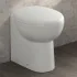 Wc filomuro bianco lucido con brida e scarico universale linea Cipro
