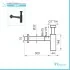 Sifone lavabo a canna tonda nero opaco completo di piletta click clack
