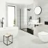 Sifone lavabo a canna tonda nero opaco completo di piletta click clack