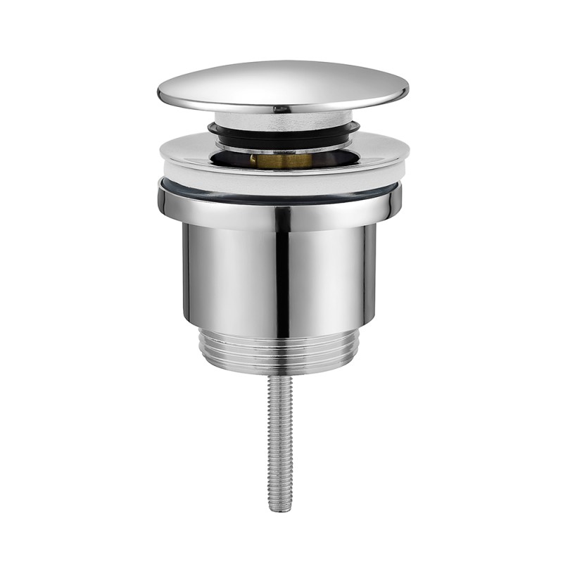 Sifone Per Lavabo Bagno Nero Opaco - Con Piletta Click Clack, Attacco Universale Tondo - Foto 9