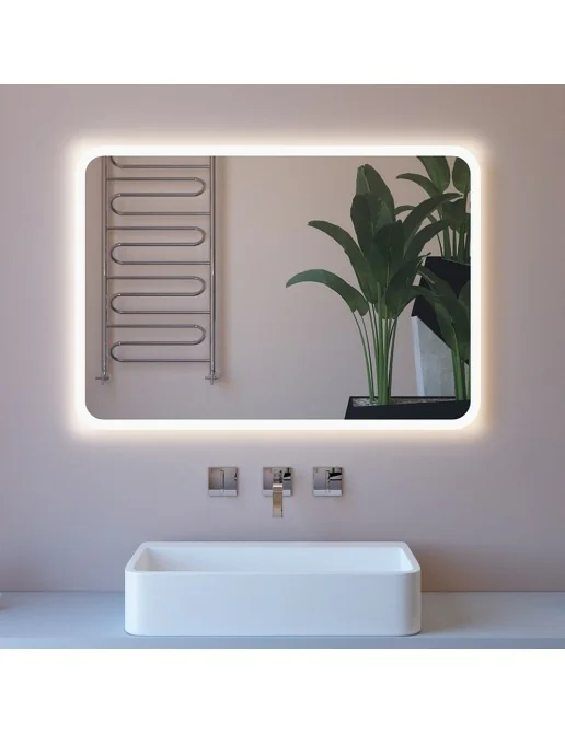Specchio Da Bagno Con LED 24x32 Pollici – Dimmerabile, Retroilluminato, Anti-appannamento – ODDSAN