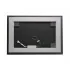 Specchiera LED 100x70 reversibile con retroilluminazione interna e telaio bianco