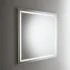 Specchiera LED 100x70 reversibile con retroilluminazione interna e telaio bianco