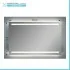 Specchio reversibile 100x70 fasce LED retroilluminate e illuminazione perimetrale