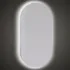 Specchio ovale LED 62x110 illuminazione perimetrale e installazione reversibile