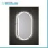 Specchio ovale reversibile 63x110 sabbiatura LED perimetrale retroilluminata 