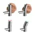 Set miscelatori satinati lavabo bidet e doccia con deviatore a 2 vie Gemini