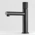 Set miscelatori lavabo e bidet nero opaco con leva zigrinata Gemini