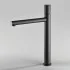 Set miscelatori lavabo alto e bidet nero opaco senza leva Gemini